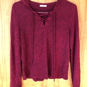 Maroon Sweater Hoodie